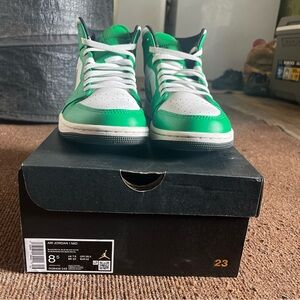 Lucky green Jordan ones